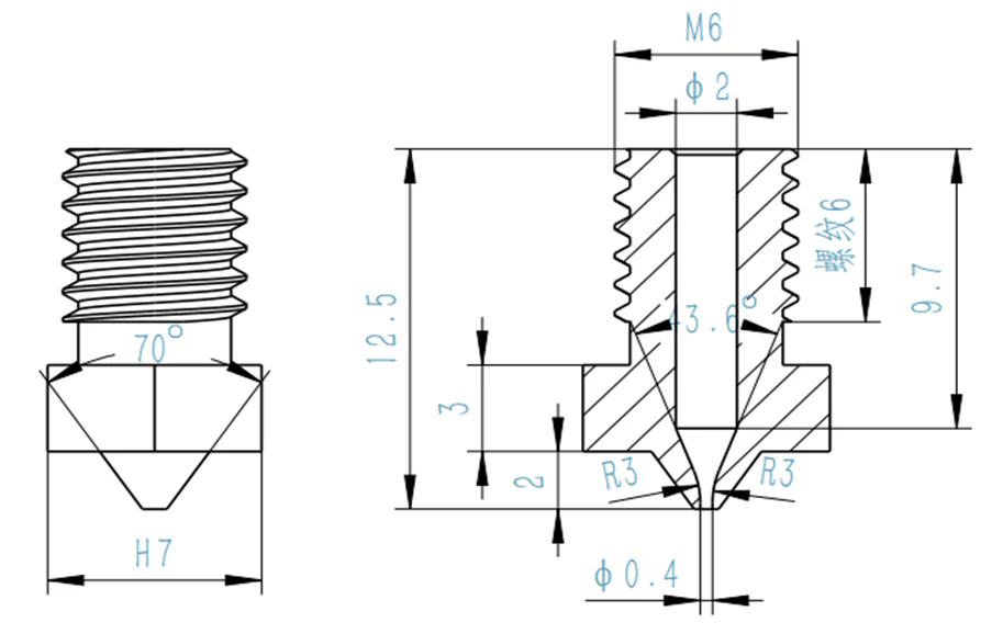 NOZZLE(10pcs)——Thinker-SE/ER20 - Image 3