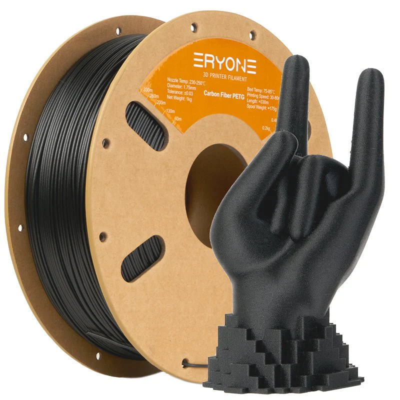 PETG Carbon Fiber Filament - 1.75mm±0.03mm (1kg) - Image 4