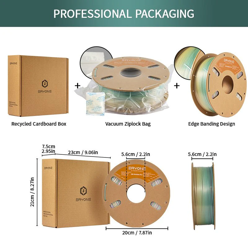 PLA Classical Rainbow Filament - 1.75mm±0.03mm (1kg) - Image 6