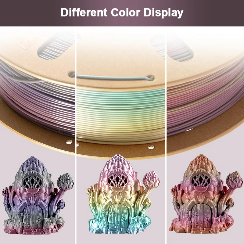 PLA Lagoon Rainbow Filament - 1.75mm±0.03mm (1kg) - Image 3