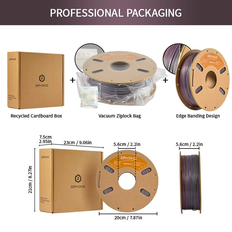 PLA Lagoon Rainbow Filament - 1.75mm±0.03mm (1kg) - Image 6