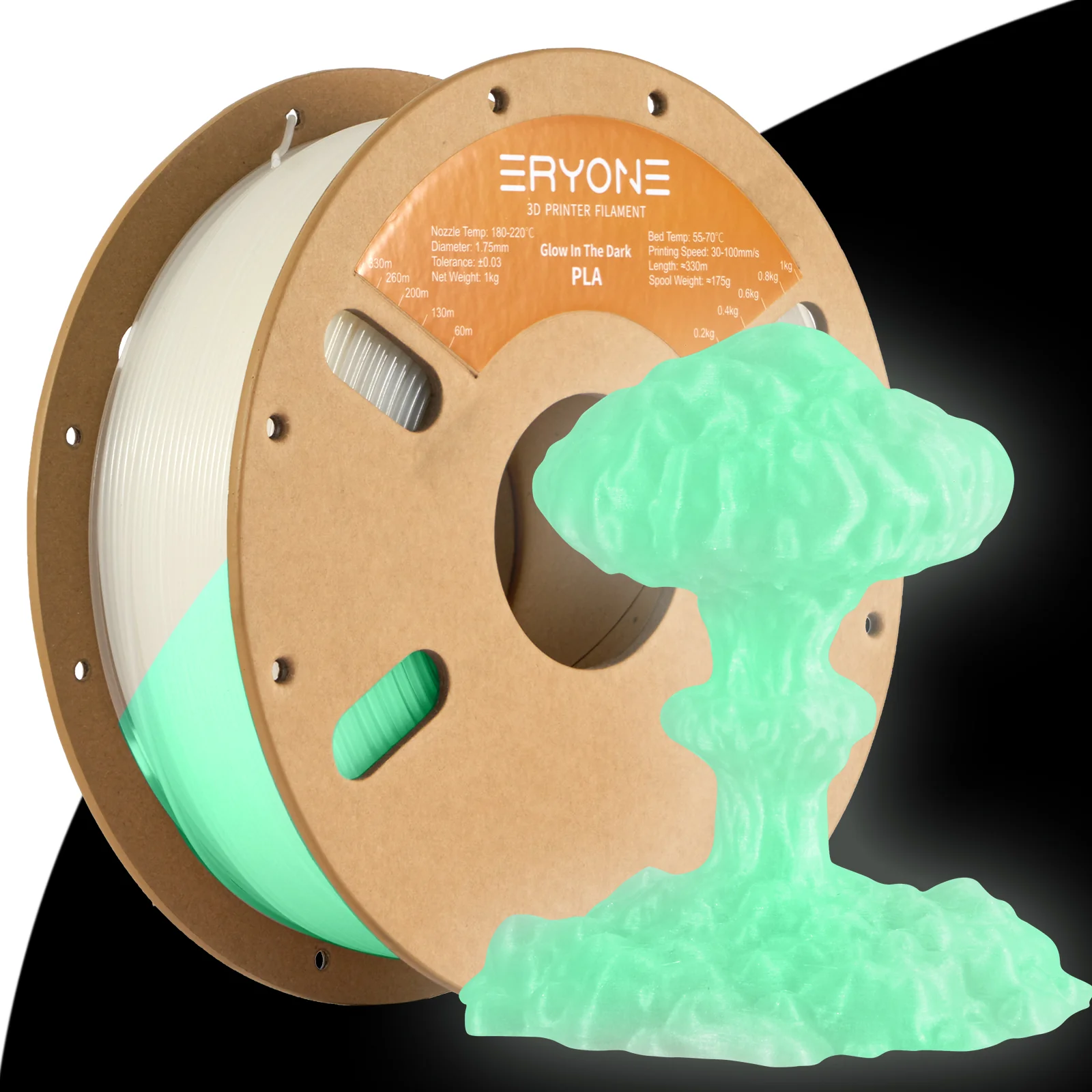 PLA Luminous Filament - 1.75mm±0.03mm (1kg) - Image 4