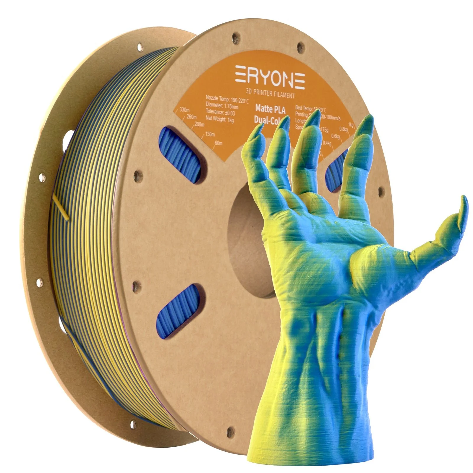 (Pre-Sale)PLA Matte Dual-Color Filament,1kg (MOQ:20 Rolls,Mixable) - Image 9