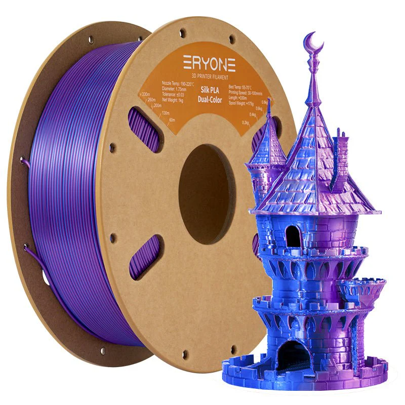 PLA Silk Dual-Color Filament - 1.75mm±0.03mm (1kg) - Image 14