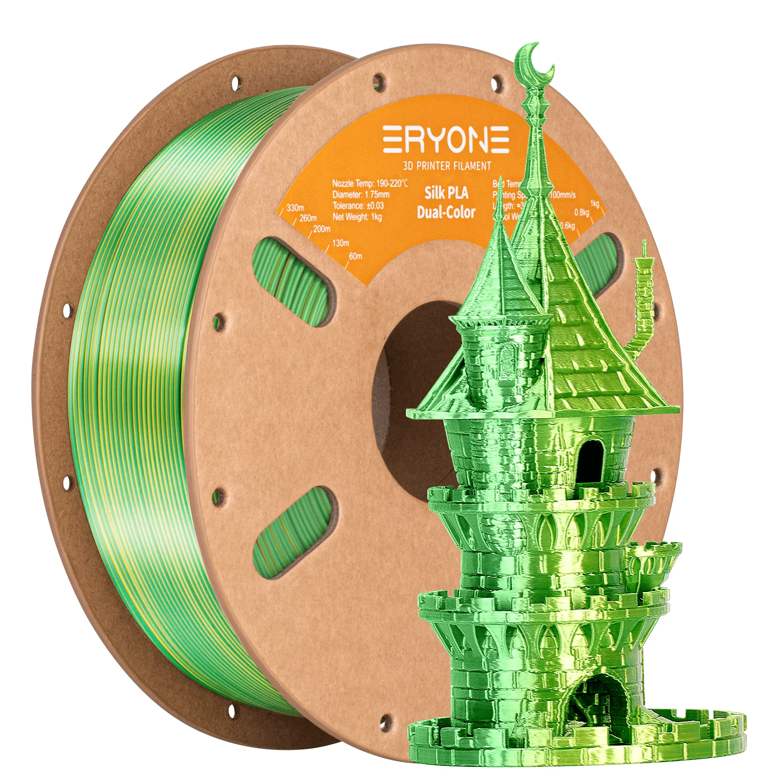 PLA Silk Dual-Color Filament - 1.75mm±0.03mm (1kg) - Image 21