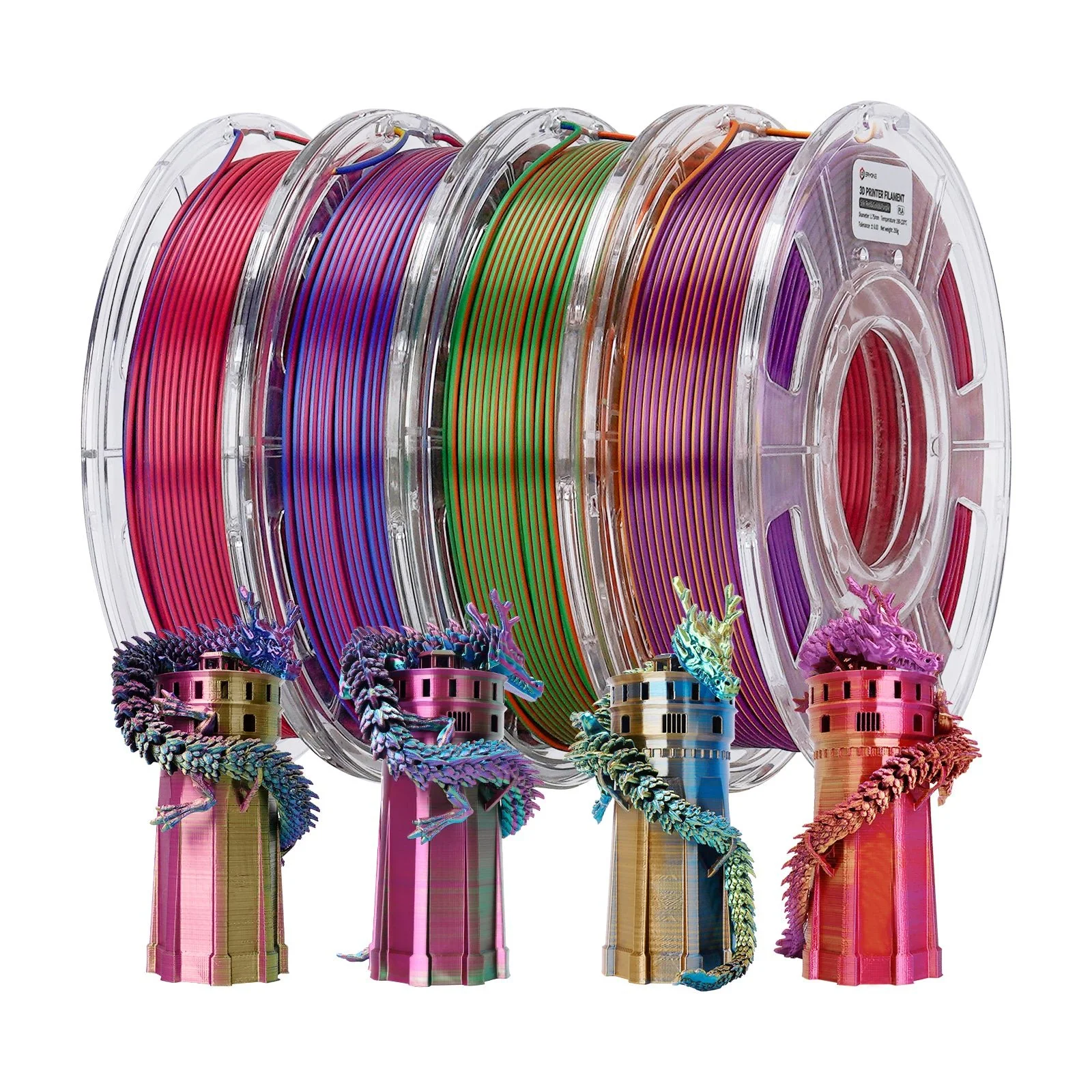 PLA Silk Triple-Color Filament - 1.75mm±0.03mm (1kg) - Image 19