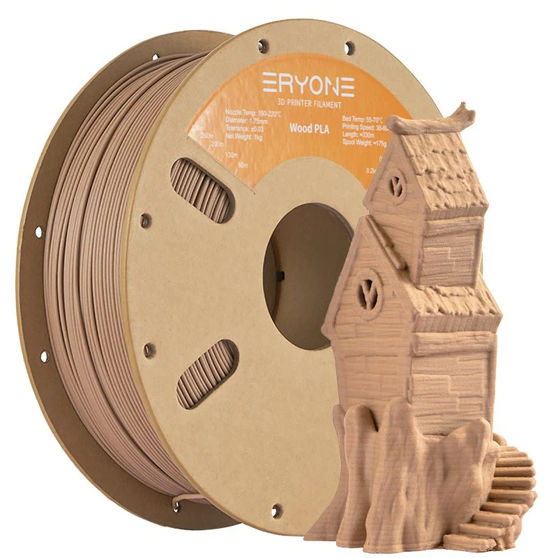 PLA Wood Filament - 1.75mm±0.03mm (1kg) - Image 7