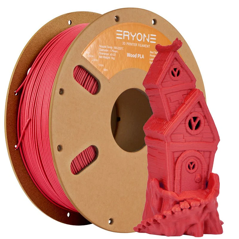 PLA Wood Filament - 1.75mm±0.03mm (1kg) - Image 3