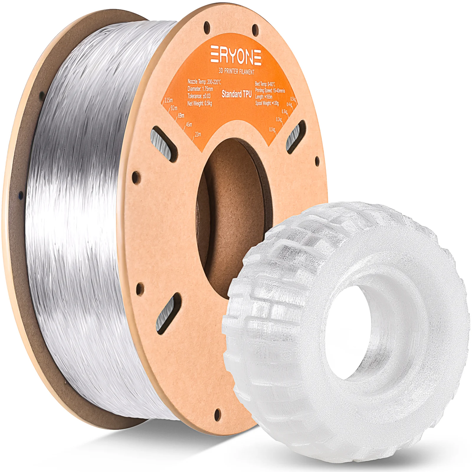 (Pre-Sale)TPU Filament,0.5kg (MOQ:20 rolls,Mixable) - Image 4