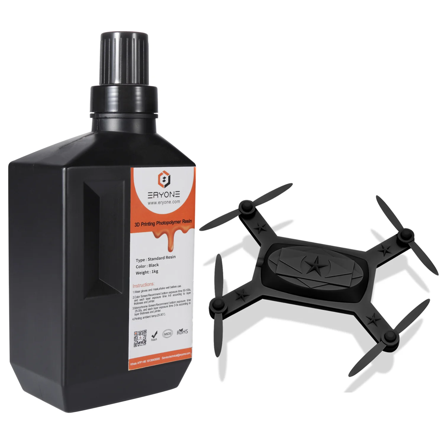 Super Low Odor Photopolymer Resin 1kG  (Ship to RU) - Image 4