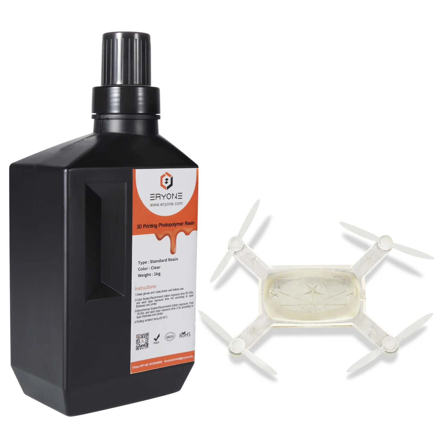 Super Low Odor Photopolymer Resin 1kG  (Ship to RU) - Image 6