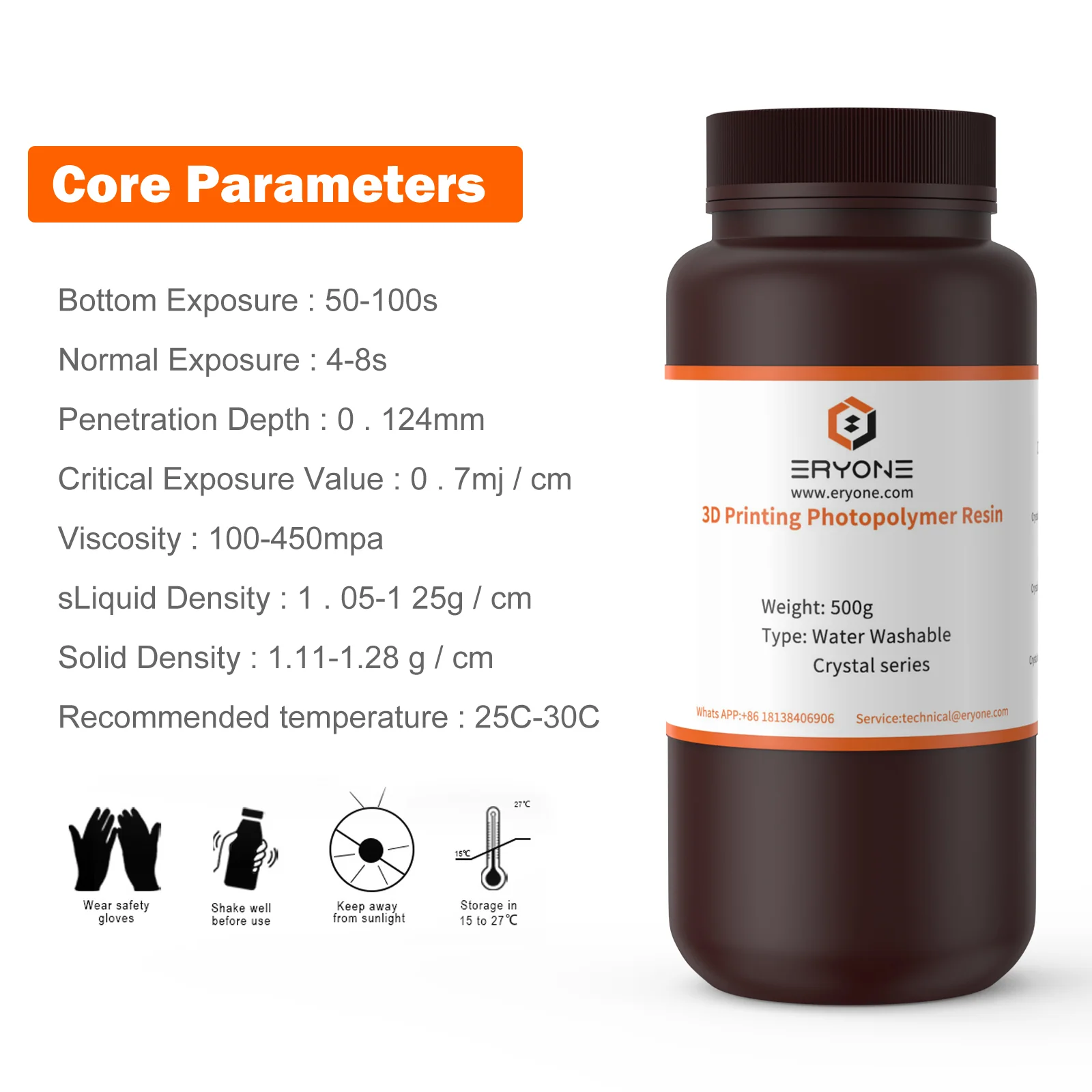 Washed Crystal Two-Color Resin—1kg （Ship To RU） - Image 3